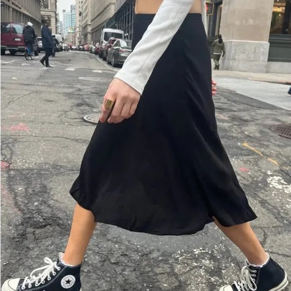 Brandy Melville Midi Black Skirt